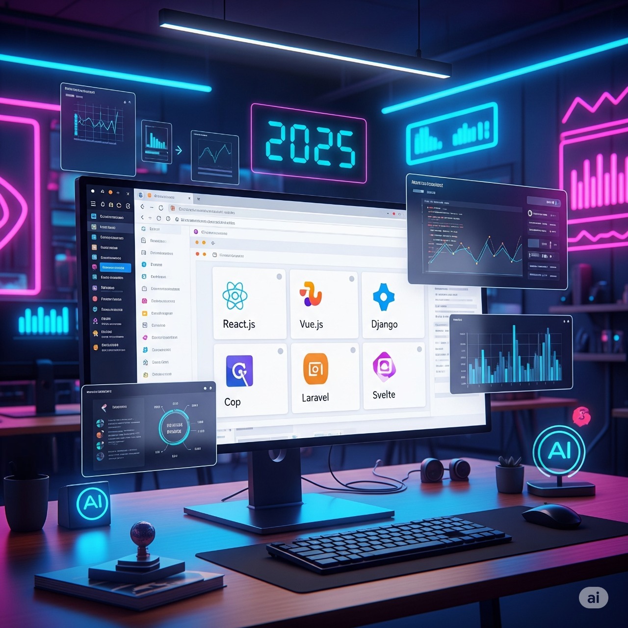 Best Web Development Frameworks in 2025